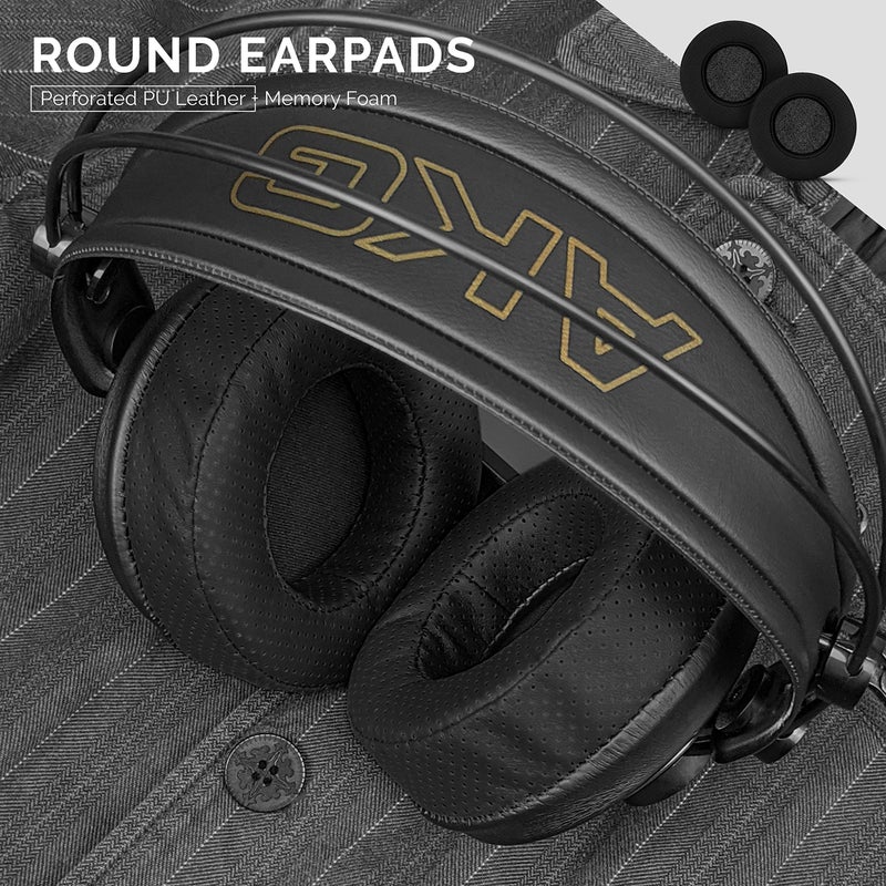 Brainwavz Round Memory Foam Earpads - Suitable Many Large Headphones - SteelSeries, HD668B, ATH, AKG K553, HifiMan, ATH, Philips, Fostex, Sony Ear Pad & More (Perforated Black) - Image 5